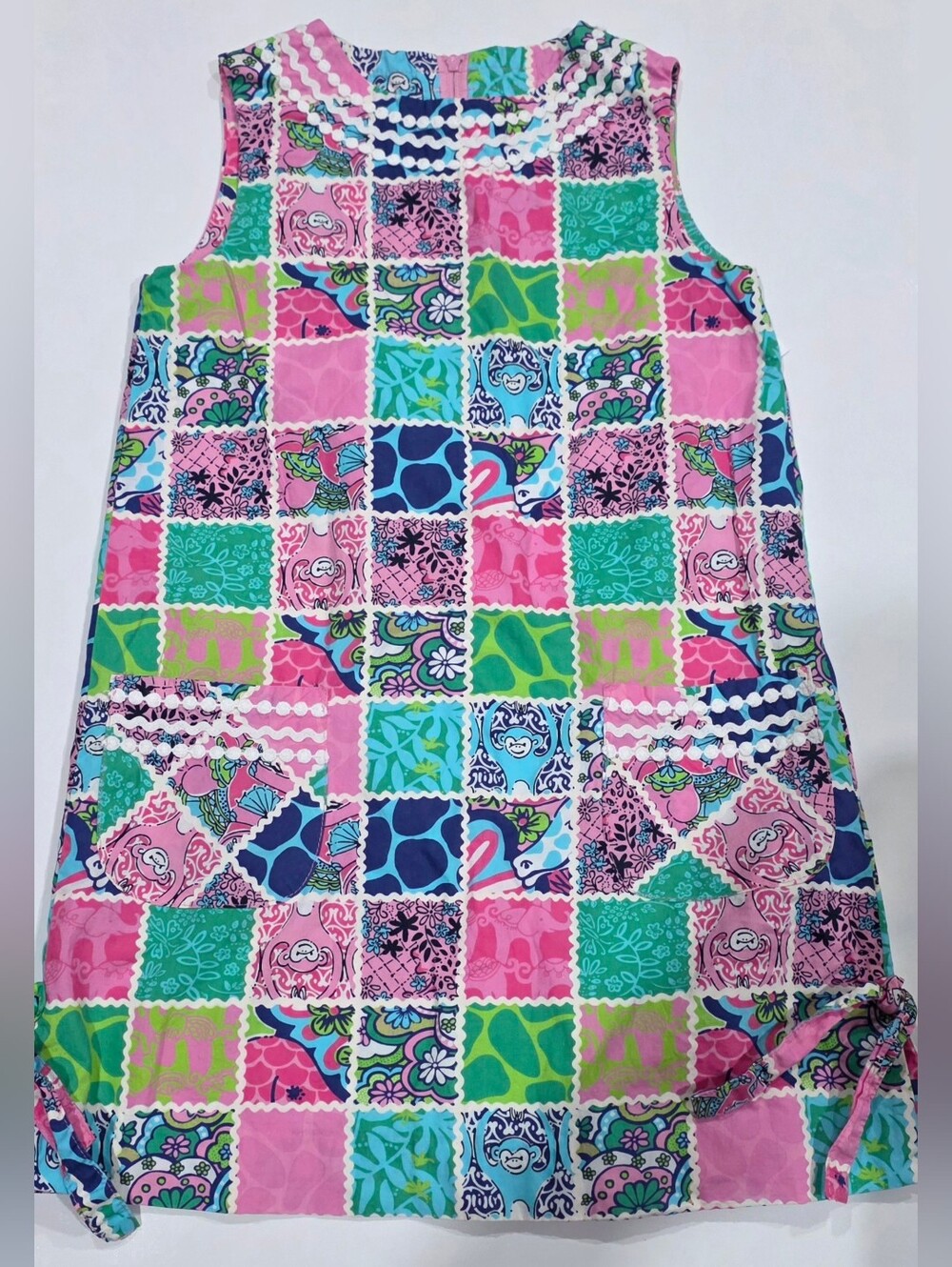 Lilly Pulitzer Pink Floral Multicolor Dress Size 7